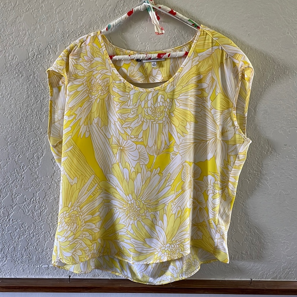 Yellow Floral Blouse